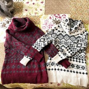 Ruff Hewn Cowl-neck Wool Sweaters